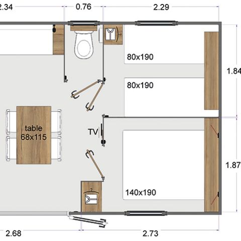 Mobile home 4 persons - Hut