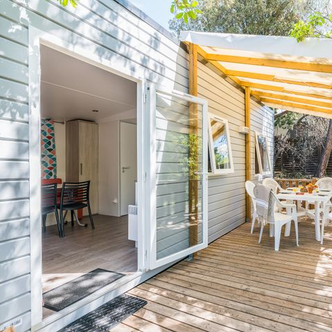 Mobile home 6 persons - Mobile-home | Comfort | 3 Bedrooms | 6 Pers. | Raised terrace | Air conditioning