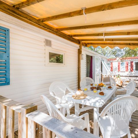 Mobile home 6 persons - Comfort | 2 Bedrooms | 4/6 Pers | Raised terrace | Air conditioning