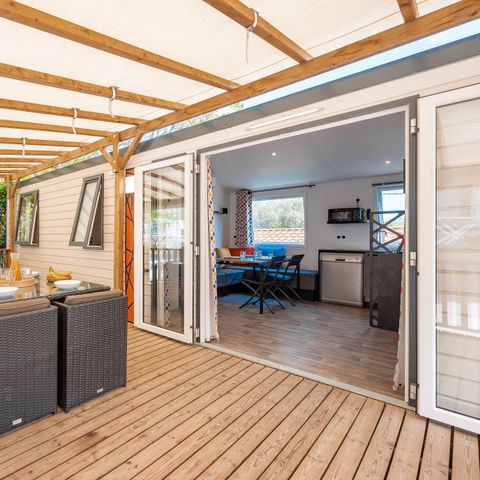 Mobile home 8 persons - Mobile home | Premium | 4 Bedrooms | 8 Pers | Terrace Lounge | 2 bathrooms | Air conditioning | TV