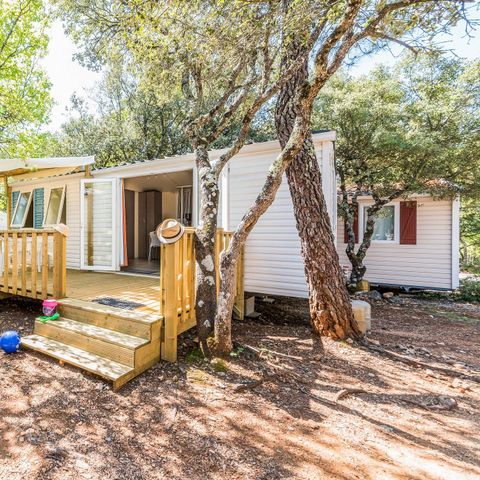 Mobile home 4 persons - Mobile-home | Comfort | 2 Bedrooms | 4 Pers. | Raised terrace | Air-con.