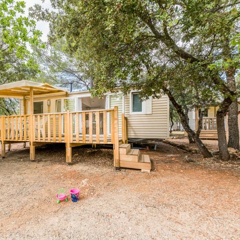 Mobile home 6 persons - Mobile-home | Premium | 3 Bedrooms | 6 Pers. | Raised terrace | Air-con.