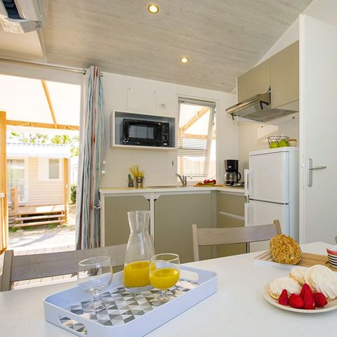 MOBILE HOME 4 people - Mobile-home | Comfort | 2 Bedrooms | 4 Pers. | Raised terrace | Air-con.