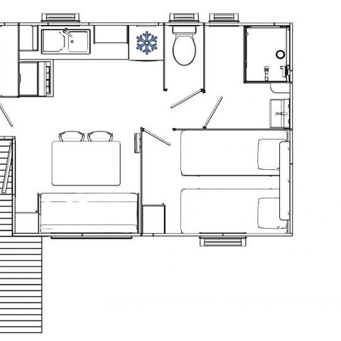 MOBILE HOME 4 people - PREMIUM LOGGIA 30M² (30M²)
