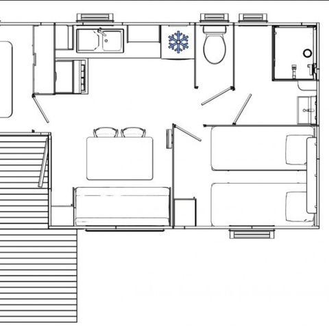 MOBILE HOME 4 people - FAMILY PREMIUM 28m