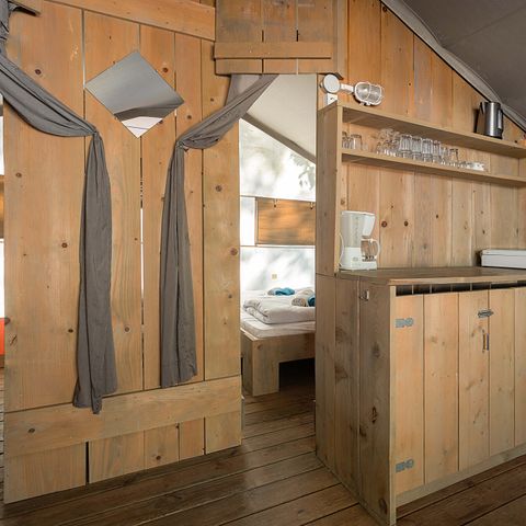 CANVAS AND WOOD TENT 5 people - Safari tent Luxe