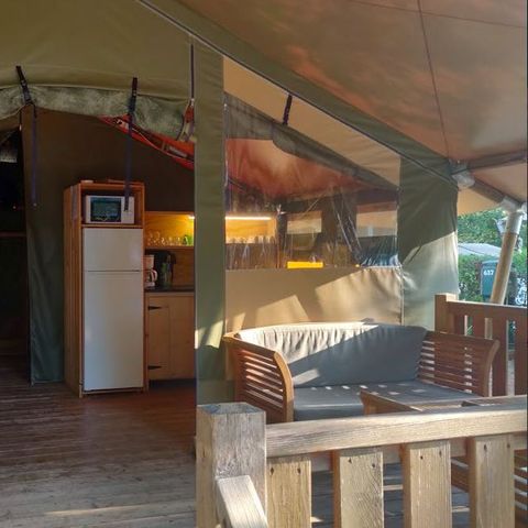 CANVAS AND WOOD TENT 5 people - Safari tent Relax