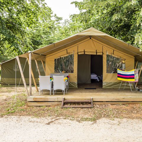CANVAS AND WOOD TENT 5 people - Safari tent Harmony
