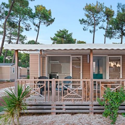 MOBILE HOME 4 people - Premium | 2 Bedrooms | 4 Pers | Raised terrace | Air conditioning | TV