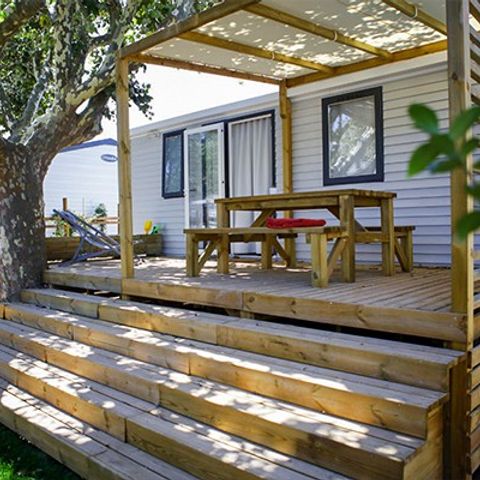 MOBILE HOME 6 people - Premium | 3 Bedrooms | 6 Pers | Raised terrace | Air conditioning | TV