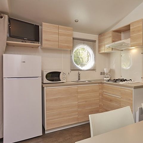 MOBILE HOME 6 people - | Comfort | 3 Bedrooms | 6 Pers | Raised terrace | Air conditioning | TV