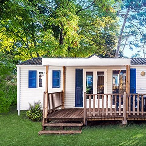 MOBILE HOME 6 people - | Comfort | 3 Bedrooms | 6 Pers | Raised terrace | Air conditioning | TV