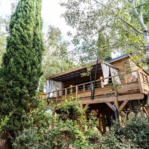 BUNGALOW 6 people - Kabane XXL on stilts 4 Rooms 6 People Air-conditioned + TV