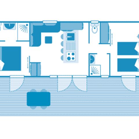 MOBILE HOME 5 people - Cottage 5p 2bed **** ZEN