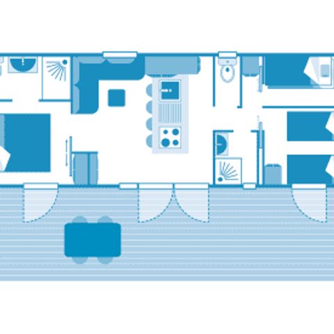 MOBILE HOME 6 people - Cottage 6p 3ch ****