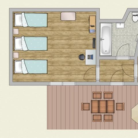 Apartment 7 persons - 2 Bedrooms | 5/7 Pers. | TV