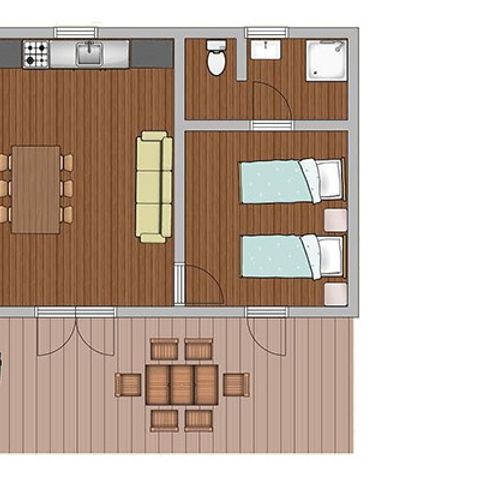 Chalet 6 persons - Chalet | Classic XL | 2 Bedrooms | 4/6 Pers.
