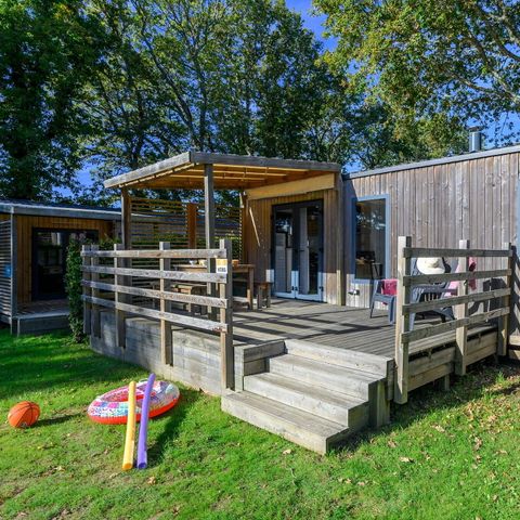 Mobile home 8 persons - Premium Exclusive | 3 Bedrooms | 6/8 Pers | Raised terrace | 2 bathrooms | Air conditioning | TV
