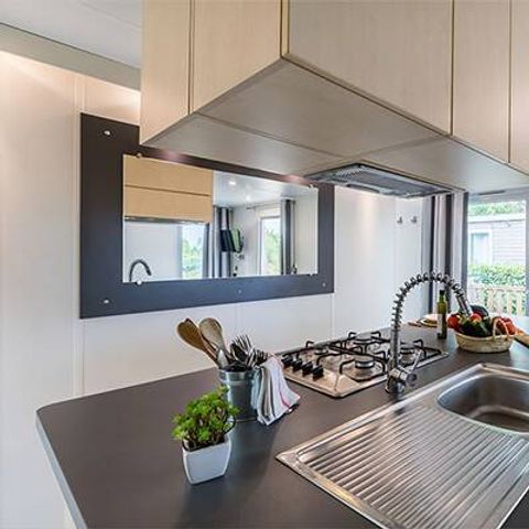 Mobile home 8 persons - Premium Exclusive | 3 Bedrooms | 6/8 Pers | Raised terrace | 2 bathrooms | Air conditioning | TV