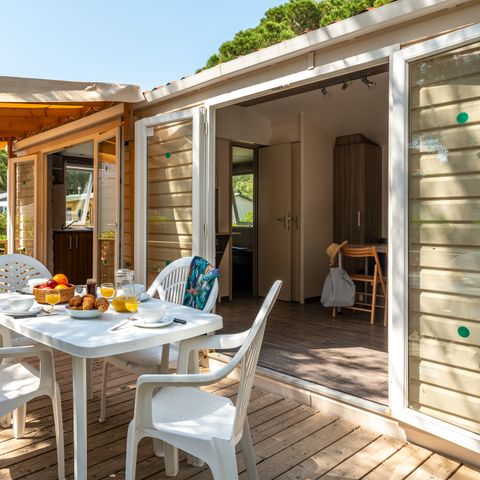 Mobile home 6 persons - Comfort | 2 Bedrooms | 4/6 Pers | Raised terrace | Air conditioning