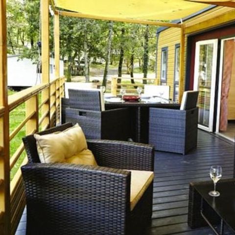 Mobile home 6 persons - Ultimate | 3 Bedrooms | 6 Pers | Terrace Lounge | 2 bathrooms | Air conditioning | TV