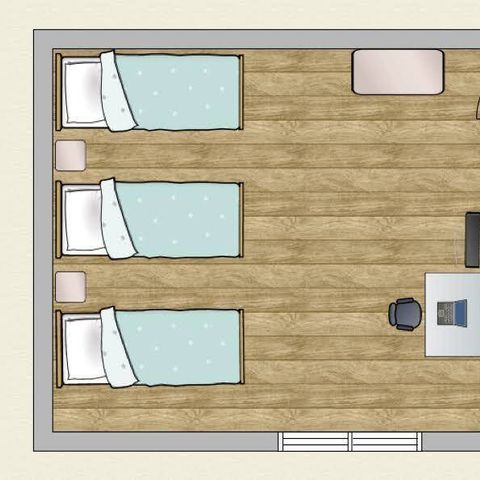 Apartment 6 persons - Flat | 2 Bedrooms | 4/6 People | Uncovered elevated terrace | 2 bathrooms | TV
