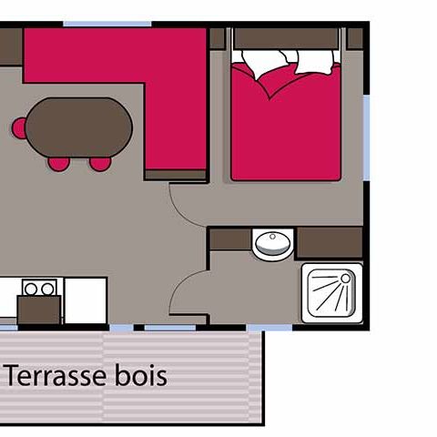 MOBILE HOME 6 people - 3 bedrooms (C7)