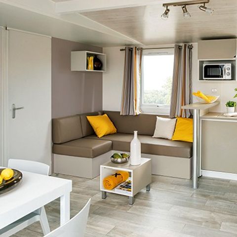 MOBILE HOME 6 people - | Comfort | 3 Bedrooms | 6 Pers | Single terrace | Air conditioning | TV
