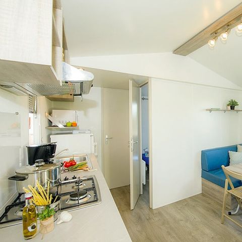 MOBILE HOME 6 people - Mobile-home | Comfort | 2 Bedrooms | 4/6 Pers. | Terrace with elevated roof, not covered | Air conditioning.