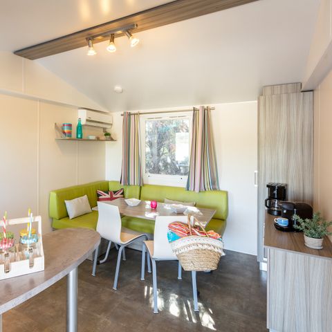 MOBILE HOME 6 people - Classic | 2 Bedrooms | 4/6 Pers. | Uncovered elevated terrace | Air-conditioning.