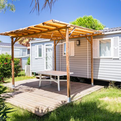 MOBILE HOME 6 people - | Comfort | 3 Bedrooms | 6 Pers | Single terrace | Air conditioning | TV