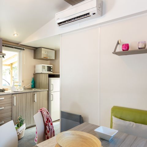 MOBILE HOME 6 people - Classic | 2 Bedrooms | 4/6 Pers. | Uncovered elevated terrace | Air-conditioning.