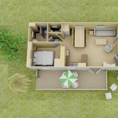 MOBILE HOME 6 people - Mobile-home | Comfort XL | 3 Bedrooms | 6 Pers. | Raised terrace | Air conditioning