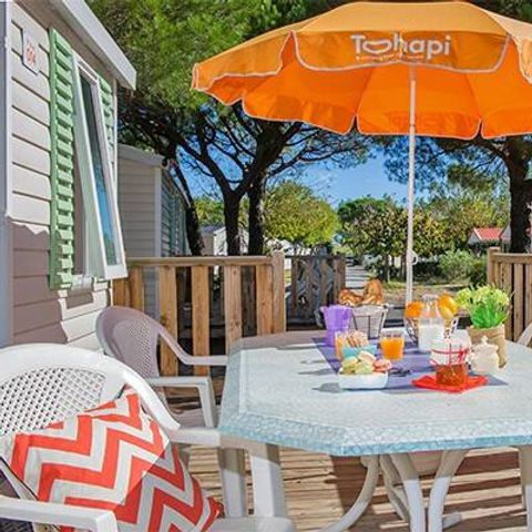 MOBILE HOME 8 people - Mobil-home | Classic | 3 Bedrooms | 6/8 Pers. | Uncovered elevated terrace | Air-conditioning.