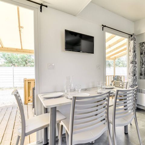 Mobile home 4 persons - Mobile home | Premium | 2 Bedrooms | 4 Pers | Raised terrace | Air conditioning | TV