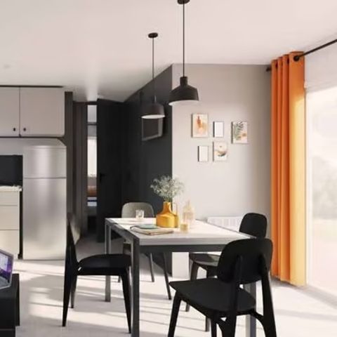 MOBILE HOME 8 people - Comfort | 4 Bedrooms | 6/8 Pers. | Raised terrace | Outdoor kitchen | 2 bathrooms | Air-condition.