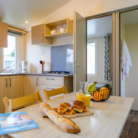 Mobile home 4 persons - LOISIR CONFORT 2 bdrm. 4 pers. - 25m2 - terrace with parasol