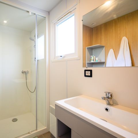 Mobile home 5 persons - COTTAGE CONFORT 2 bdrm. 4/5 pers. - 30m2 - covered terrace