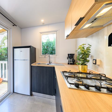 Mobile home 5 persons - COTTAGE CONFORT 2 bdrm. 4/5 pers. - 30m2 - covered terrace