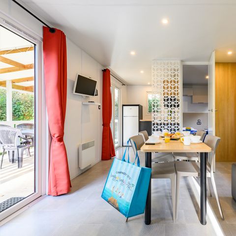 Mobile home 5 persons - COTTAGE CONFORT 2 bdrm. 4/5 pers. - 30m2 - covered terrace