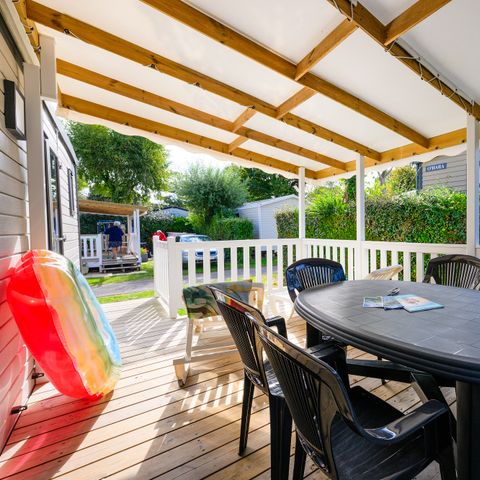 Mobile home 5 persons - COTTAGE CONFORT 2 bdrm. 4/5 pers. - 30m2 - covered terrace