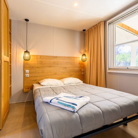 Mobile home 6 persons - SIGNATURE PRESTIGE 3 bedrooms + air conditioning – 36m² – covered terrace for 6 people