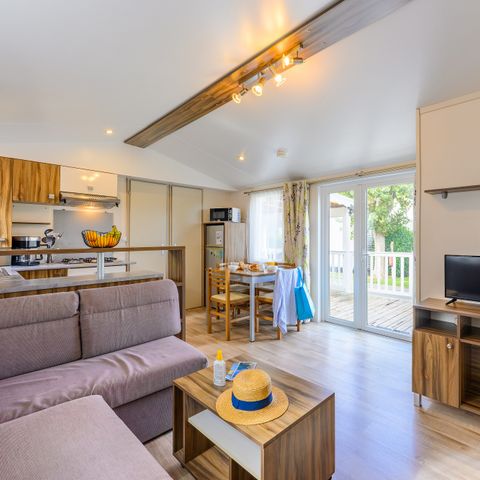 Mobile home 6 persons - LOISIR CONFORT 3 bdrm. 6 pers. - 36m2 - covered terrace