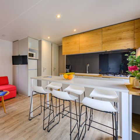 Mobile home 6 persons - D/ COTTAGE CONFORT 3bed. 6 pers. - 35m2 - terrace with parasol
