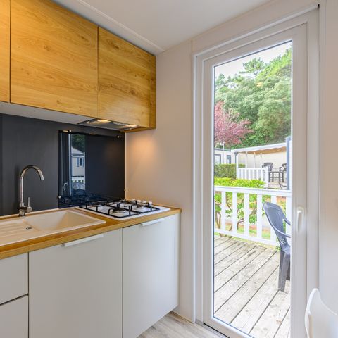 Mobile home 6 persons - D/ COTTAGE CONFORT 3bed. 6 pers. - 35m2 - terrace with parasol