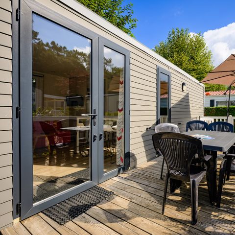 Mobile home 6 persons - D/ COTTAGE CONFORT 3bed. 6 pers. - 35m2 - terrace with parasol