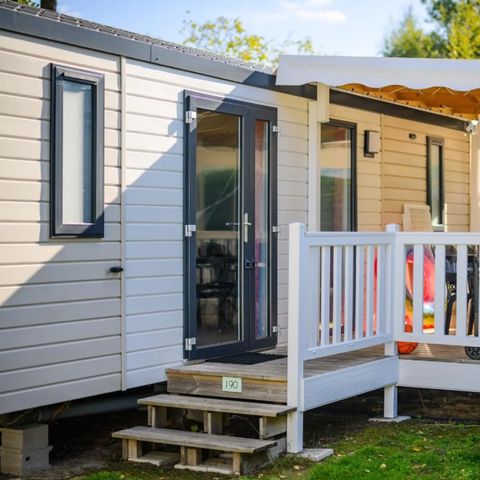 Mobile home 4 persons - PRESTIGE + AIR CONDITIONING 2-bedroom flat – 34m² – covered terrace