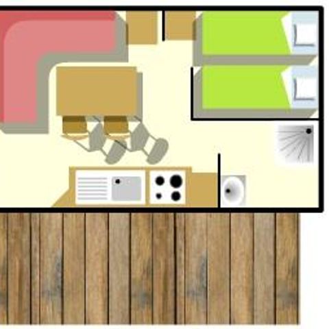 MOBILE HOME 4 people - COTTAGE CONFORT 4p