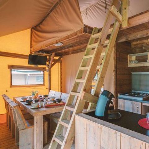 CANVAS AND WOOD TENT 8 people - Safari Lodge 8p