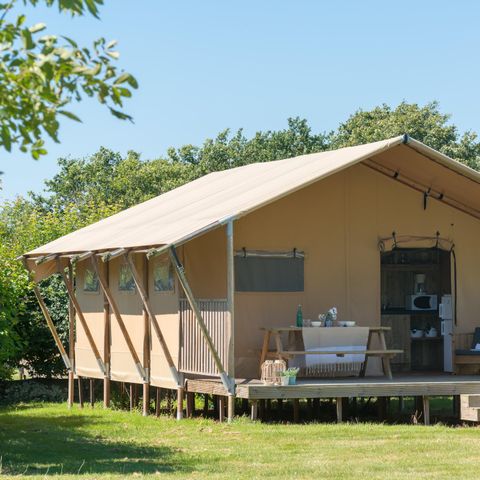 CANVAS AND WOOD TENT 6 people - Woody lodge 3Rooms without sanitary facilities